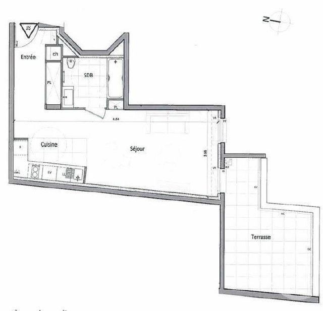 Appartement F1 à louer - 1 pièce - 38.9 m2 - ST CLOUD - 92 - ILE-DE-FRANCE - Century 21 Solution Immobilière